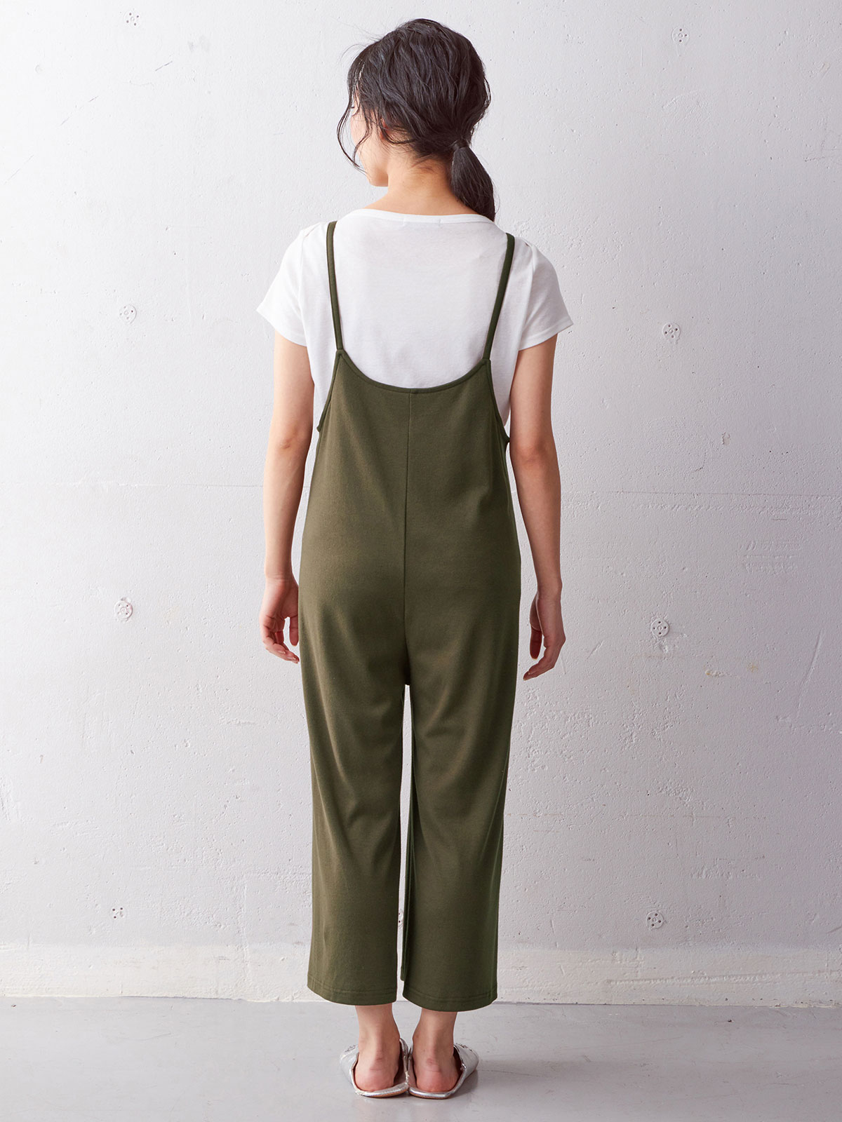 マタニティ パンツ|スムースルームサロペット　マタニティ・産後【出産後も長く使える】