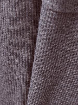 マタニティ パンツ|【マタニティ～産後】杢テレコ　ストレートパンツ【出産後も長く使える】