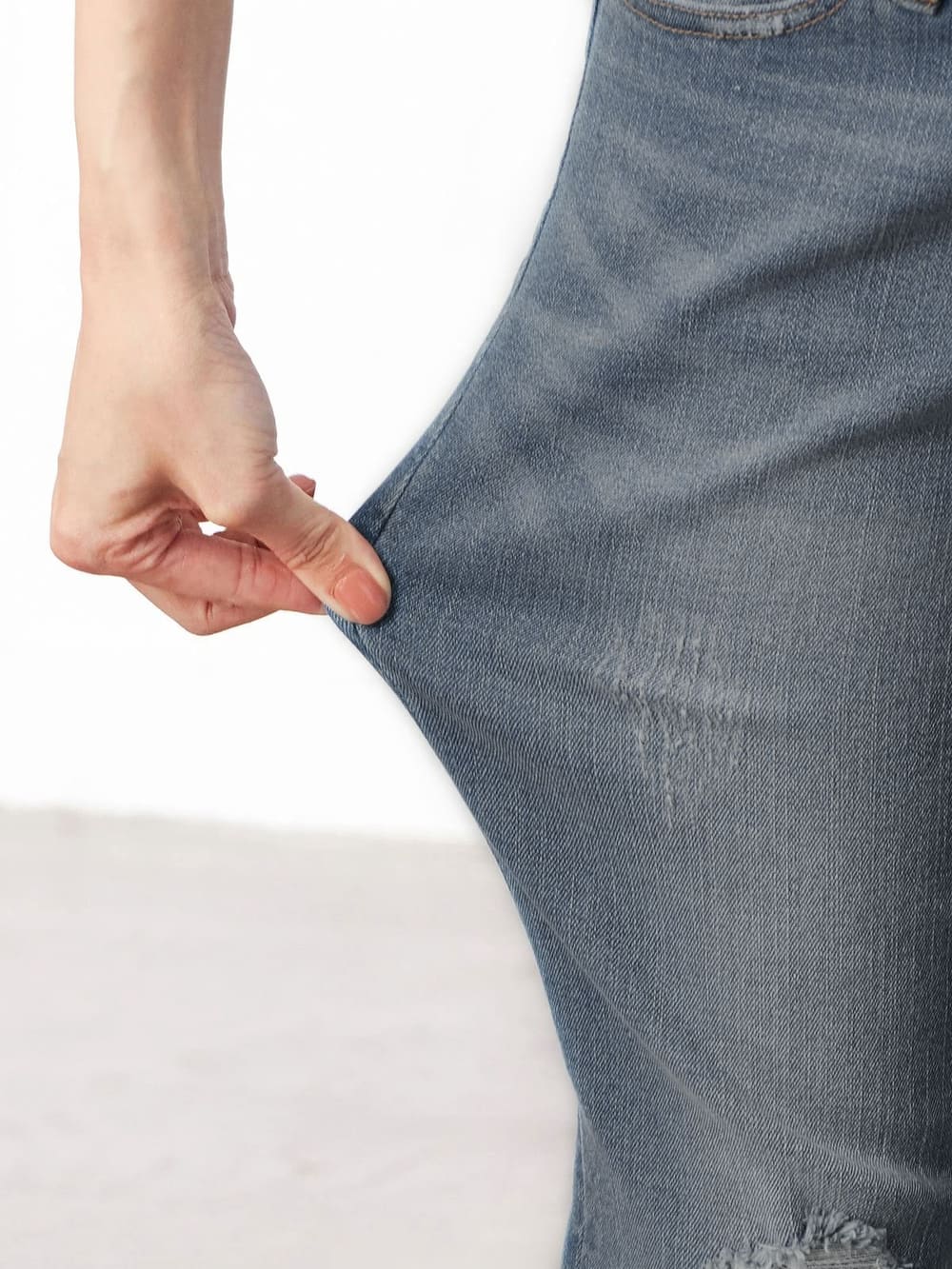 マタニティ パンツ|【マタニティ・産後兼用】ハイストレッチデニムテーパードパンツ【出産後も長く使える】