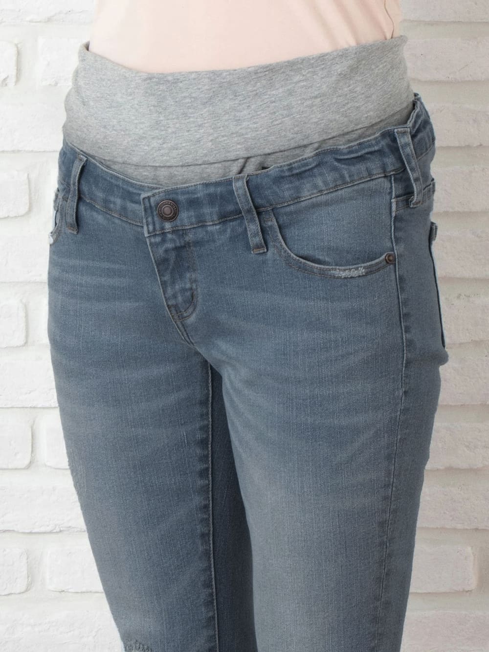 マタニティ パンツ|【マタニティ・産後兼用】ハイストレッチデニムテーパードパンツ【出産後も長く使える】