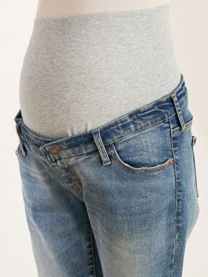 マタニティ パンツ|【マタニティ・産後兼用】ハイストレッチデニムテーパードパンツ【出産後も長く使える】