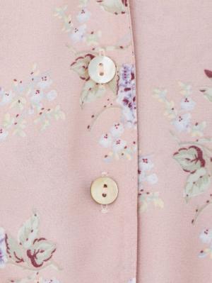 マタニティ ワンピース|ウエストシャーリングフラワープリントロングワンピース　マタニティ・授乳服【出産後も長く使える】