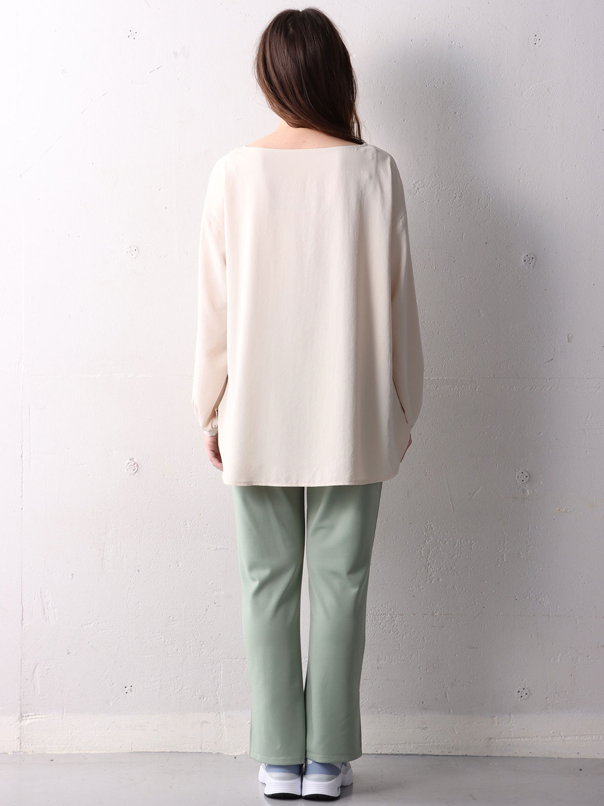 マタニティ トップス|ボートネック裾ラウンドトップス　マタニティ・授乳服【出産後も長く使える】