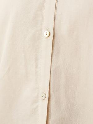 マタニティ トップス|テンセル麻ウエストギャザートップス　マタニティ・授乳服【出産後も長く使える】