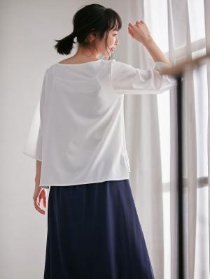 マタニティ ワンピース|【セット】イージーケアストレッチローンセットアップ　マタニティ・授乳服【出産後も長く使える】