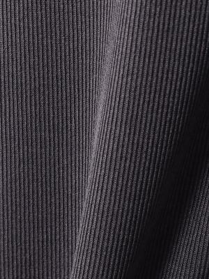 マタニティ パンツ|【マタニティ・産前産後対応】リブテレコワイド パンツ【出産後も長く使える】