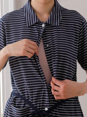 マタニティ パジャマ・ルームウェア|【マタニティ・授乳服】【セット】カットソーボーダー半袖パジャマ