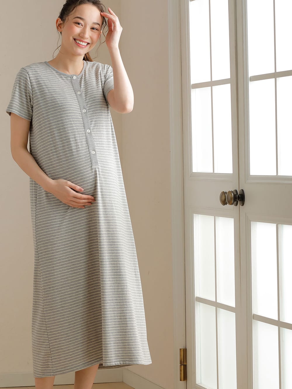 マタニティ パジャマ ルームウェア マタニティ 授乳服 ブラカップ付マキシ丈半袖ワンピース マタニティウェア 授乳服通販 エンジェリーベ 公式 マタニティ パジャマ ルームウェア マタニティ 授乳服 ブラカップ付マキシ丈半袖ワンピース マタニティウェア 授乳服通販 エンジェリーベ 公式