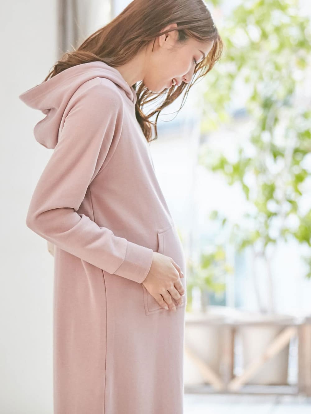 授乳口付 制菌 防臭加工 やわらかミニ裏毛フードパーカーロングワンピース エンジェリーベ マタニティウェア 授乳服通販 エンジェリーベ 公式 授乳口付 制菌 防臭加工 やわらかミニ裏毛フードパーカーロングワンピース エンジェリーベ マタニティウェア 授乳服通販 エンジェリーベ 公式