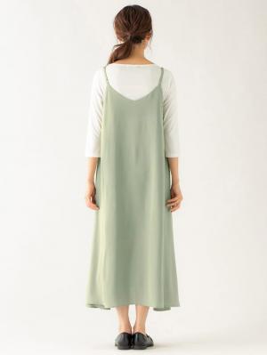 マタニティ ワンピース|【セット】キャミワンピース＆授乳Tシャツセット　マタニティ・授乳服【出産後も長く使える】