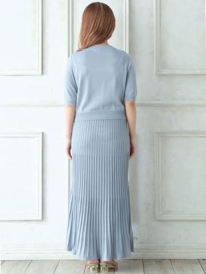 マタニティ ワンピース|ニットフレアワンピース　マタニティ・授乳服【出産後も長く使える】