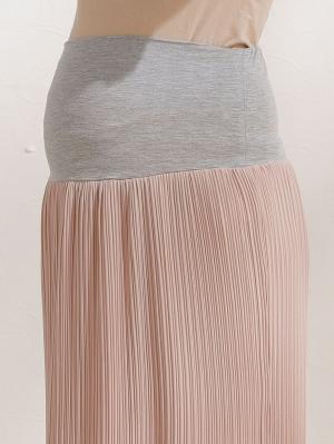 マタニティ スカート|【マタニティ～産後対応】プリーツロングスカート【出産後も長く使える】