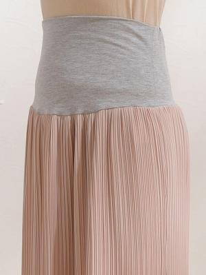 マタニティ スカート|【マタニティ～産後対応】プリーツロングスカート【出産後も長く使える】