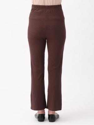 マタニティ パンツ|ain（アイン）リブフレアレギンスパンツ　マタニティ・産後対応【出産後も長く使える】