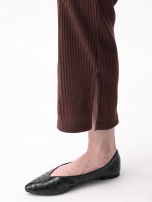 マタニティ パンツ|ain（アイン）リブフレアレギンスパンツ　マタニティ・産後対応【出産後も長く使える】