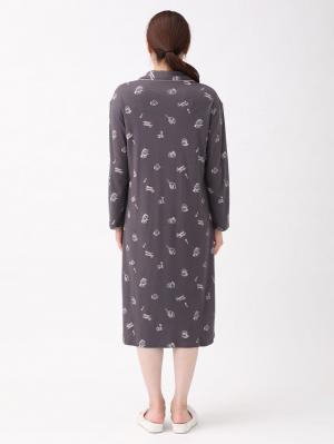 マタニティ パジャマ・ルームウェア|コスメプリントスムースネグリジェ マタニティ・産後授乳パジャマ