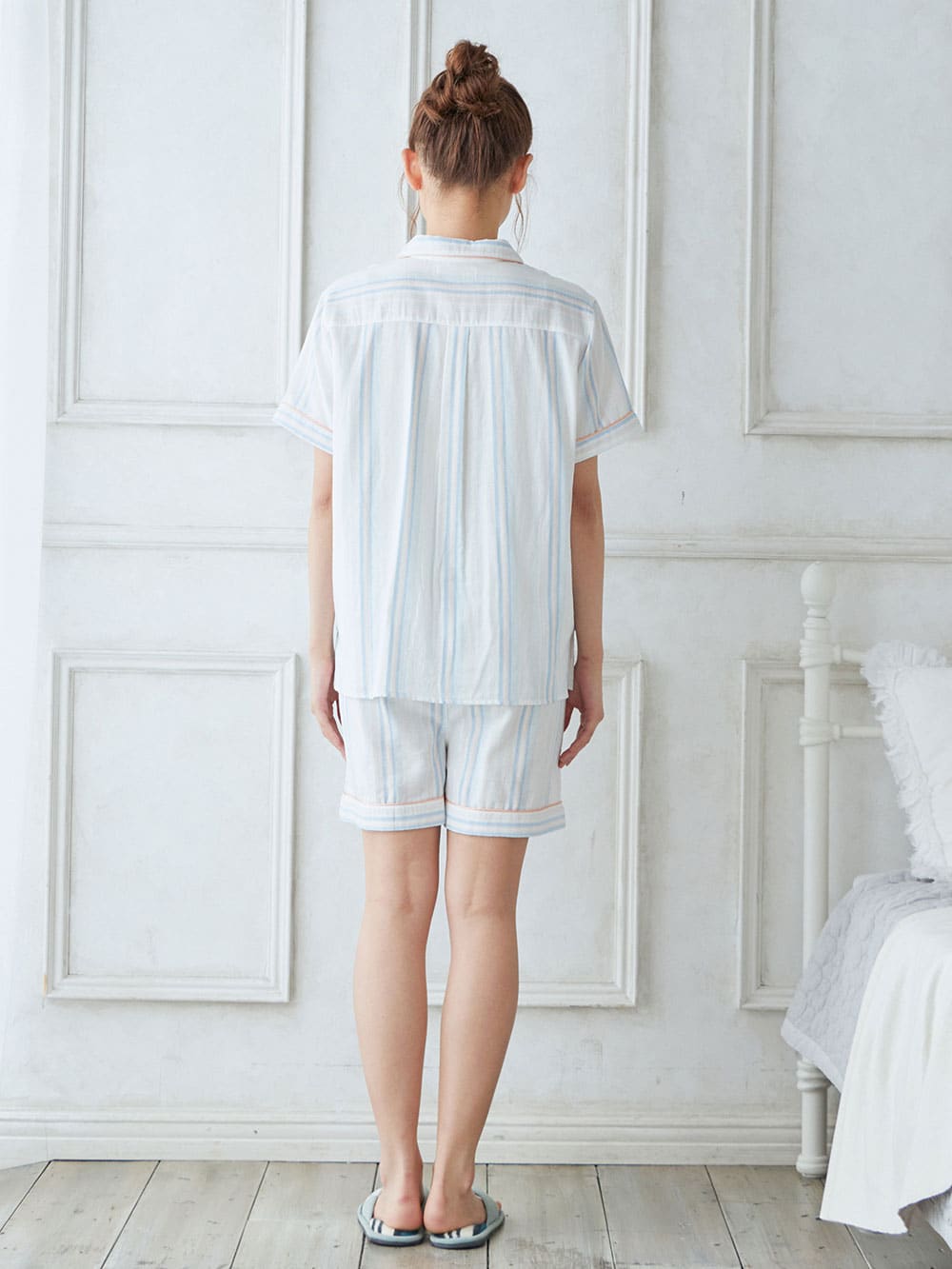 coto cotte 110㎝　セットアップ　ストライプ　美品　ショートパンツ