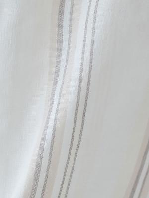 マタニティ パジャマ・ルームウェア|【マタニティ・授乳パジャマ】Wガーゼマルチストライプパイピング長袖シャツパジャマ＆産後も使えるパンツセット