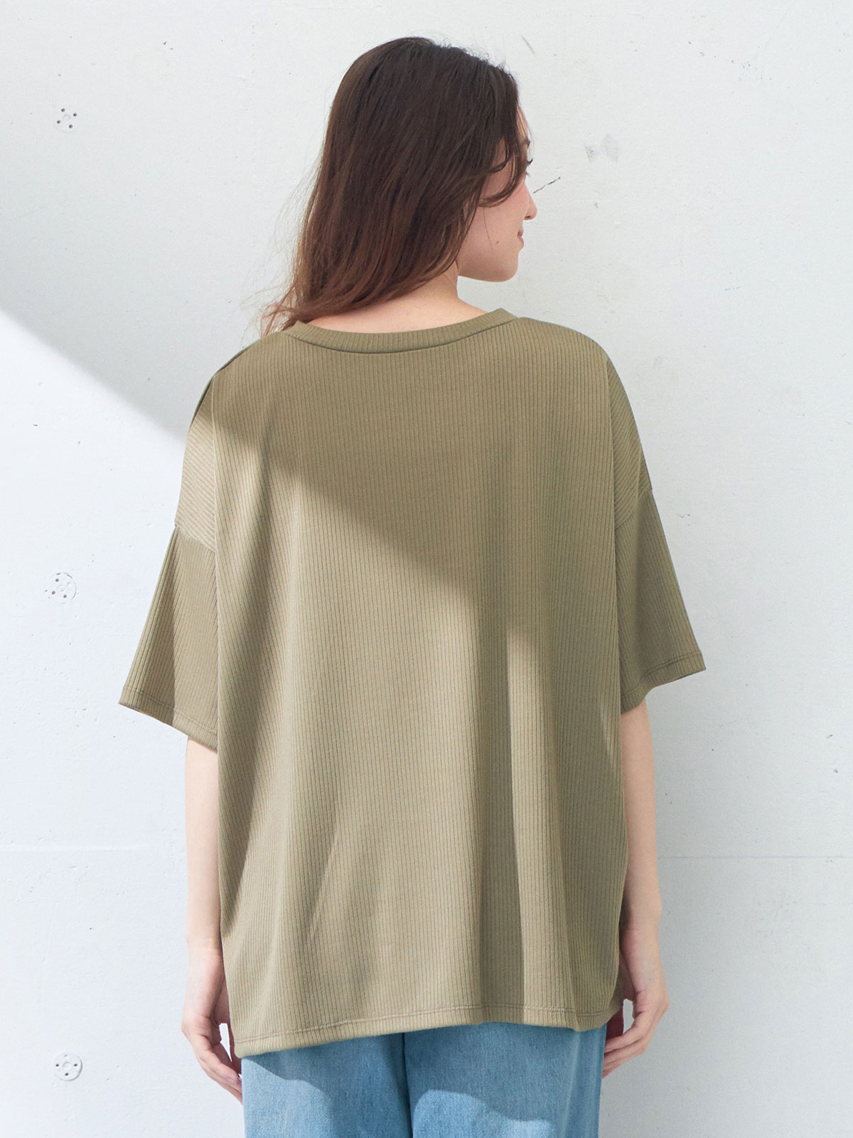 マタニティ トップス|リブワイドシルエットトップス　マタニティ・授乳服【出産後も長く使える】