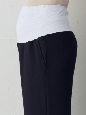 マタニティ ワンピース|【セットアップ】ストレッチジョーゼットフレンチスリーブトップス&ワイドパンツ　マタニティ・授乳服【出産後も長く使える】