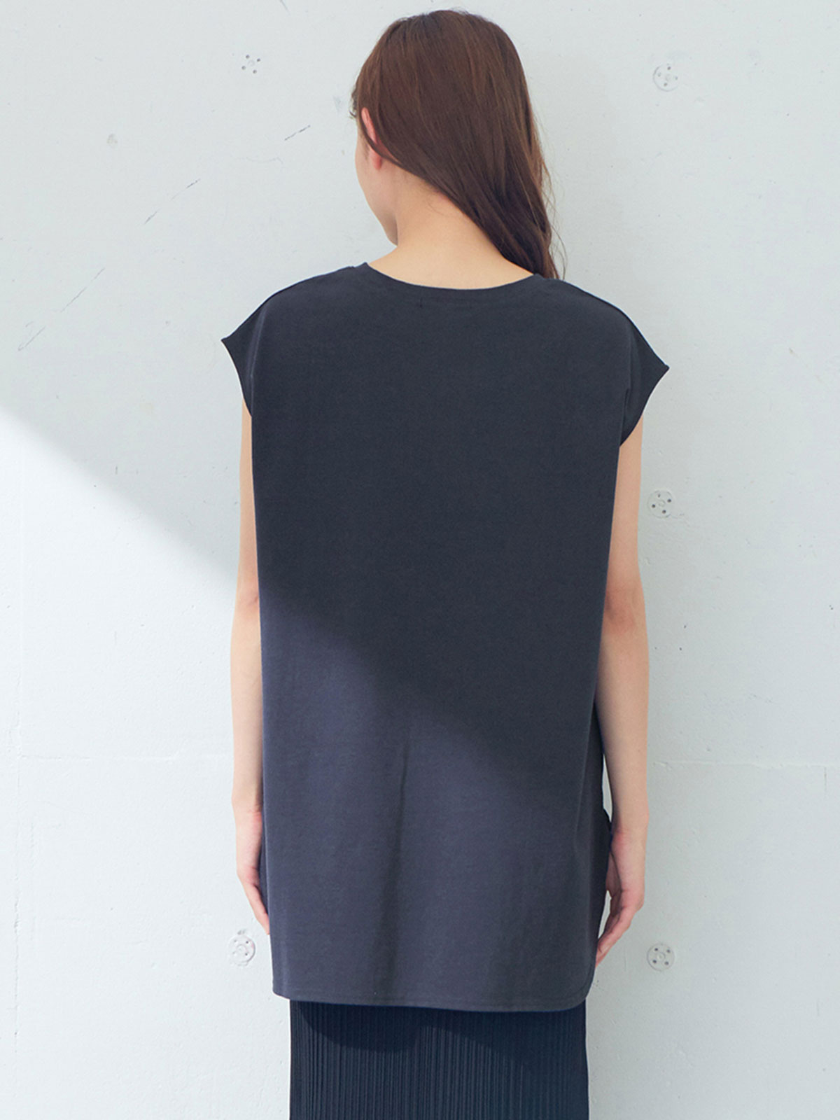 マタニティ トップス|コットン100％ノースリーブトップス　マタニティ・授乳服【出産後も長く使える】