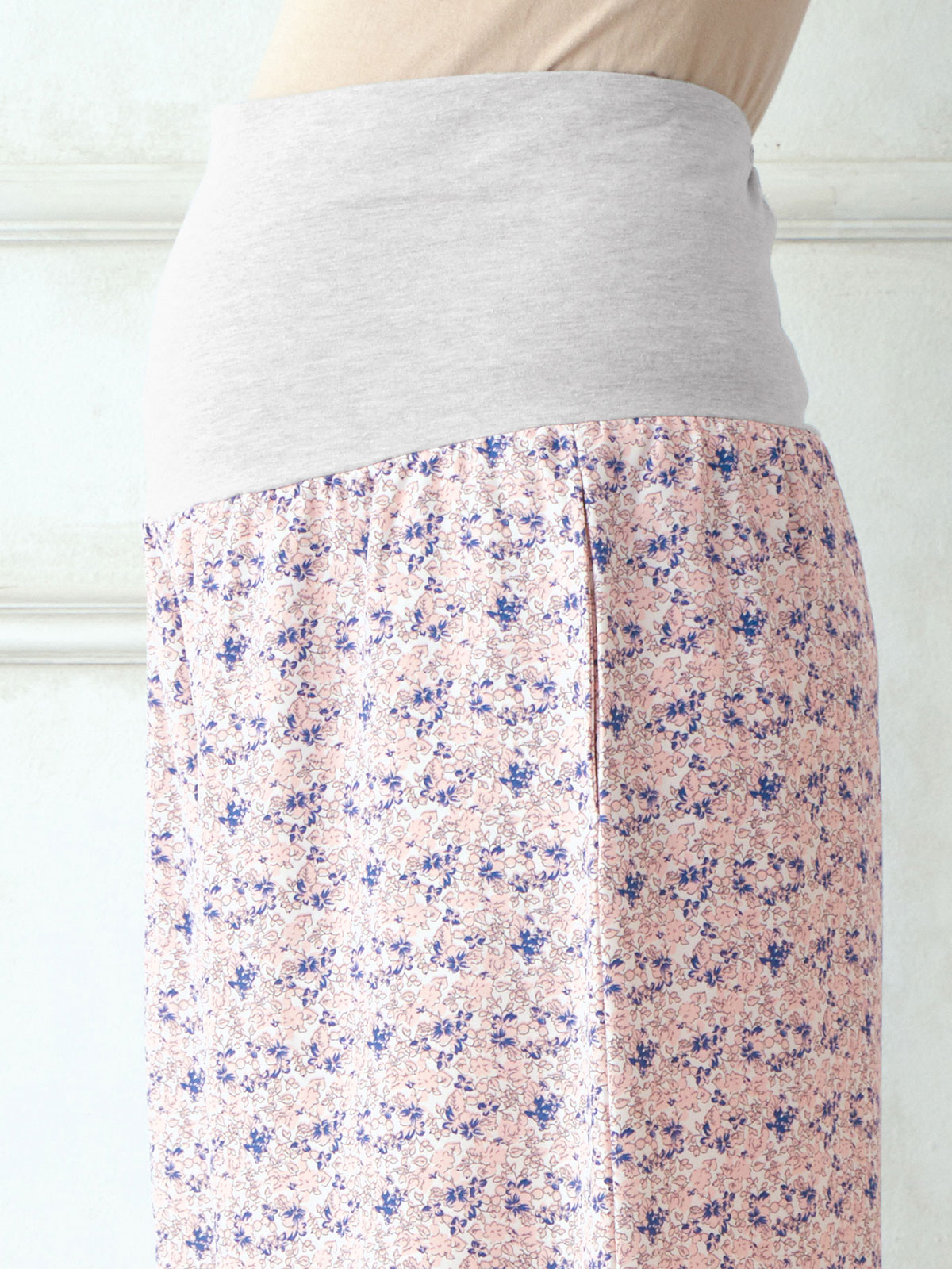 マタニティ パジャマ・ルームウェア|【マタニティ・産後対応】らくちんガウチョプリントパンツ