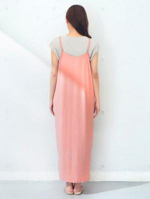 マタニティ ワンピース|ランダムリブリラックスキャミワンピース　マタニティ・授乳服【出産後も長く使える】