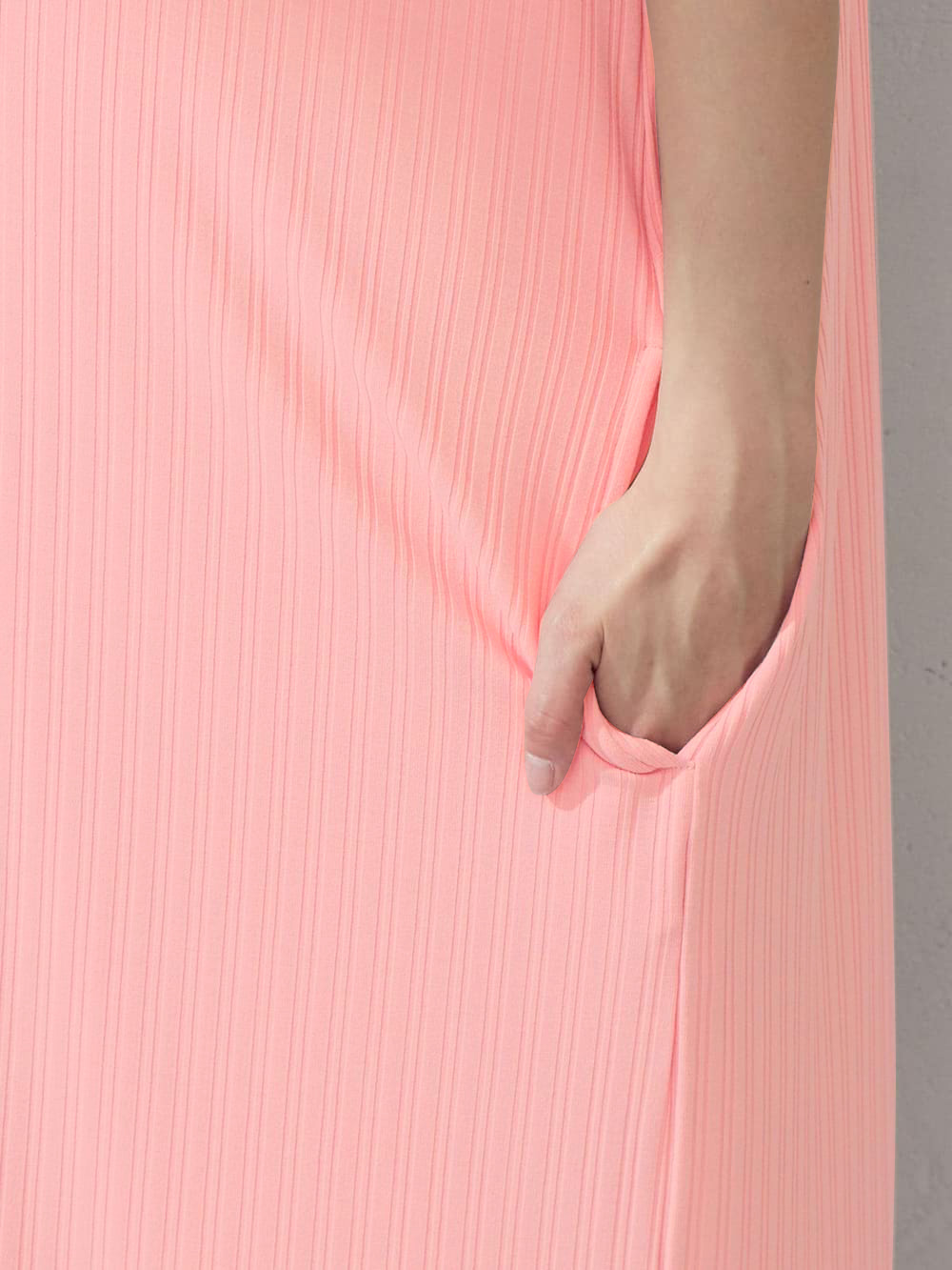 マタニティ ワンピース|ランダムリブリラックスキャミワンピース　マタニティ・授乳服【出産後も長く使える】