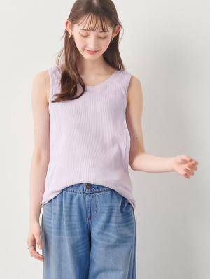 【親子コーデ可】リブテレコベーシックタンクトップ　マタニティ・授乳服【出産後も長く使える】29991