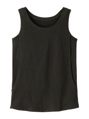 【親子コーデ可】リブテレコベーシックタンクトップ　マタニティ・授乳服【出産後も長く使える】 29991