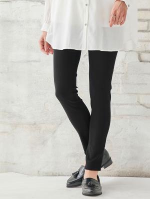 マタニティ パンツ|【産後用】ママと開発した産後サポートVパンツハイストレッチスキニー|ブラック