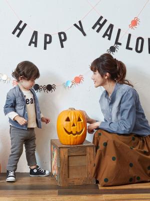 マタニティ スカート|Caldia（カルディア）ランダムドットスカート【親子コーデ可】【出産後も長く使える】