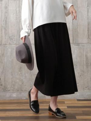 マタニティ パンツ|【産後用】ママと開発した産後サポートVパンツタックワイド|ブラック