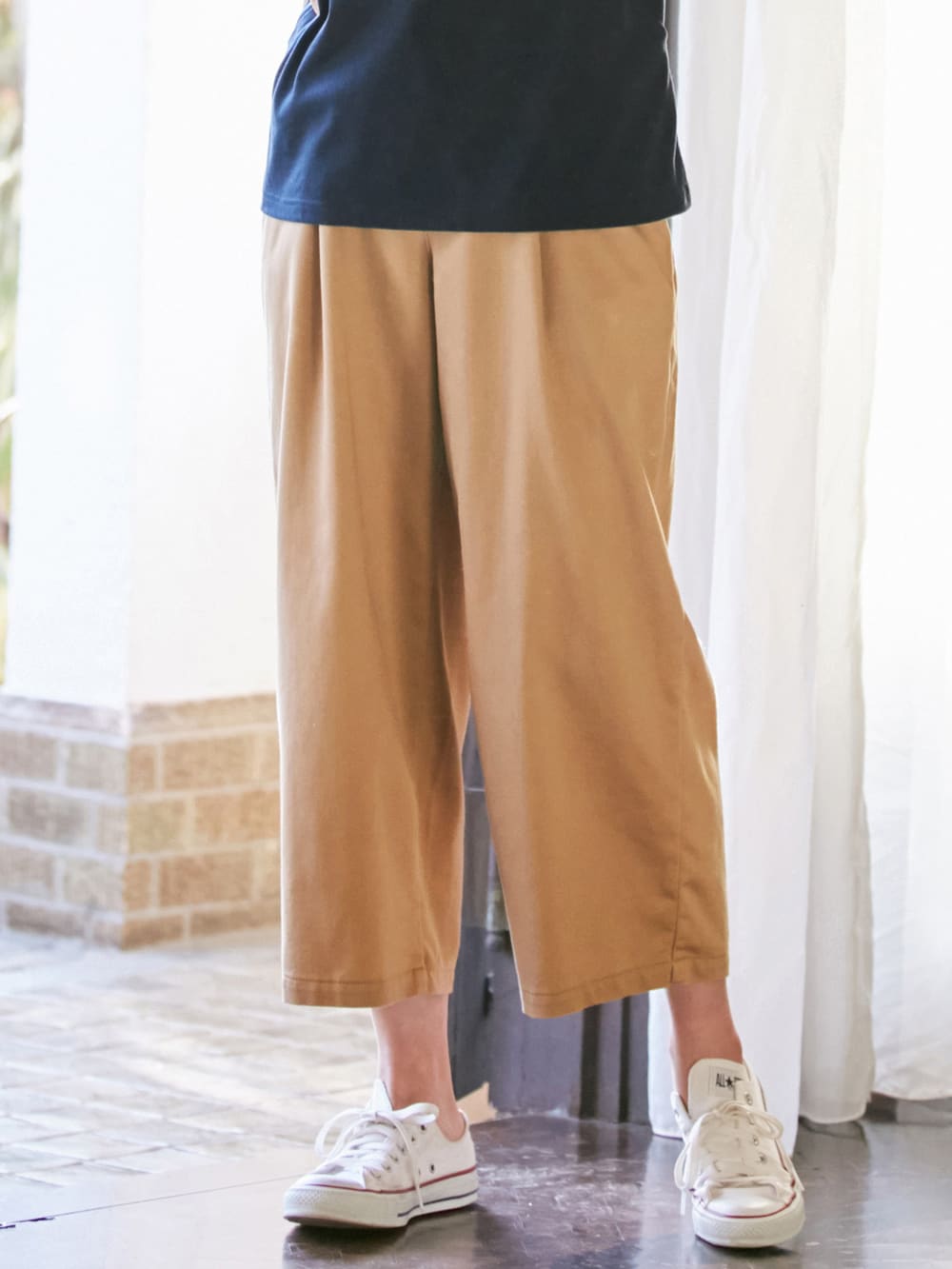 産後専用】ママと開発した産後サポートVパンツタックストレート