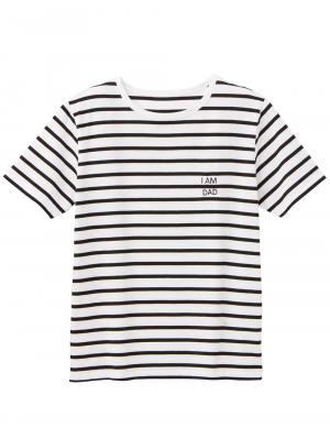 マタニティ トップス|【パパ・ママ・ベビー3点セット】Tシャツセット|オフ×ブラック