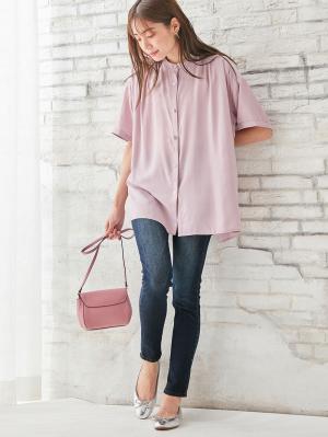 マタニティ パンツ|【産後用】ママと開発した産後サポートVパンツハイストレッチスキニー|ネイビー