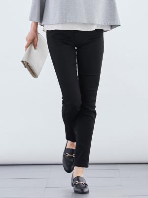 マタニティ パンツ|【産後用】ママと開発した産後サポートVパンツハイストレッチスキニー|ブラック
