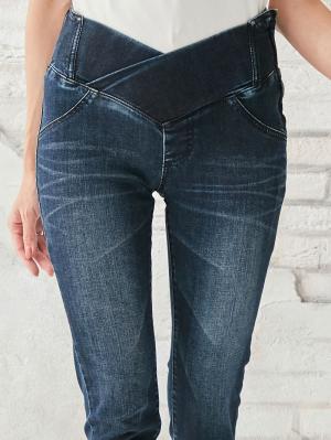 マタニティ パンツ|【産後用】ママと開発した産後サポートVパンツハイストレッチスキニー