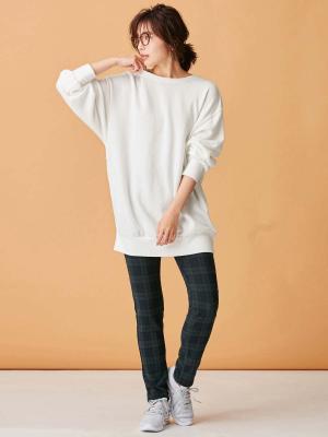 マタニティ パンツ|【産後用】【あったか】ママと開発した産後サポートV裏フェルトタッチ起毛スキニーパンツ|ブラックウォッチ