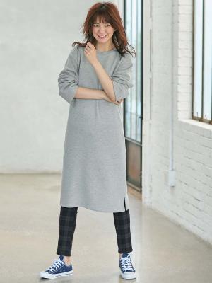 マタニティ パンツ|【産後用】【あったか】ママと開発した産後サポートV裏フェルトタッチ起毛スキニーパンツ|ブルーチェック