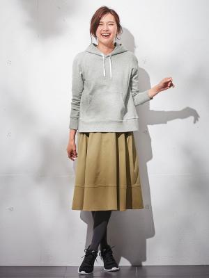 マタニティ スカート|【産後用】ママと開発した骨盤サポートツイルストレッチスカート|ベージュ