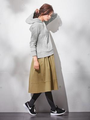 マタニティ スカート|【産後用】ママと開発した骨盤サポートツイルストレッチスカート|ベージュ