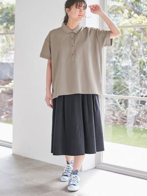 マタニティ スカート|【産後用】ママと開発した骨盤サポートツイルストレッチスカート|ネイビー