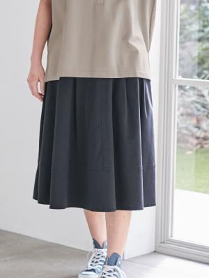 マタニティ スカート|【産後用】ママと開発した骨盤サポートツイルストレッチスカート|ネイビー