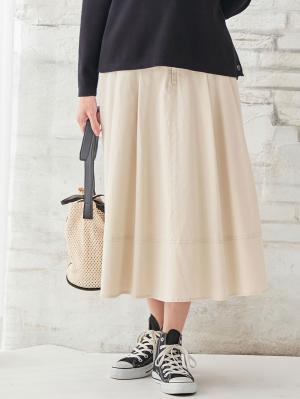 マタニティ スカート|【選んでオトクな割引キャンペーン対象】【産後用】ママと開発した骨盤サポートツィルストレッチスカート|アイボリー