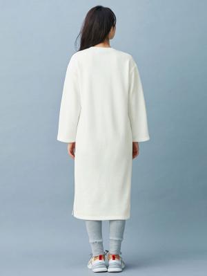 マタニティ ワンピース|【あったか】裏起毛シンプルワンピース　産後・授乳服