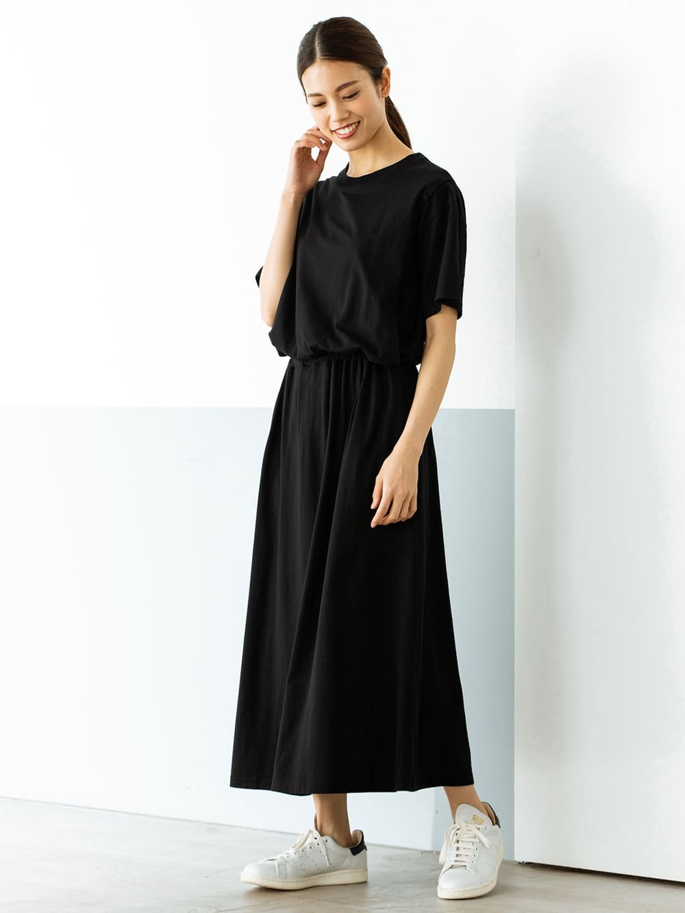 授乳服 ワンピース 半袖ロングワンピース 産後 授乳服 マタニティウェア 授乳服通販 エンジェリーベ 公式