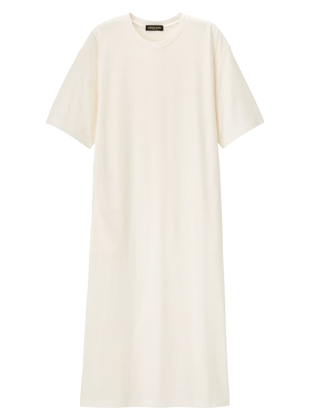 授乳トップス|サイドスリットチュニック　産後・授乳服【出産後も長く使える】|ホワイトショートスリット