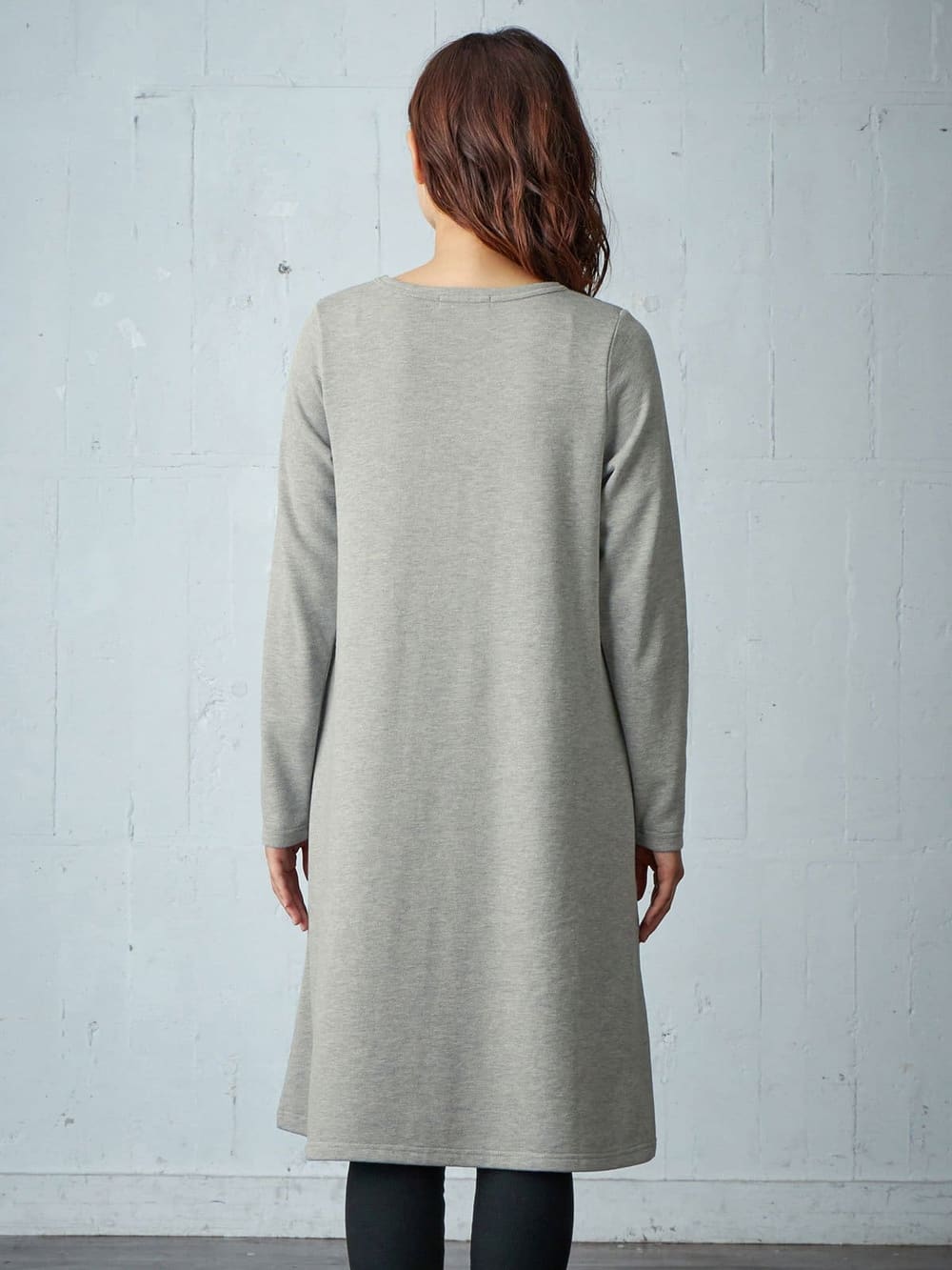 アウトレット|ラウンドネックAラインワンピース　産後・授乳服