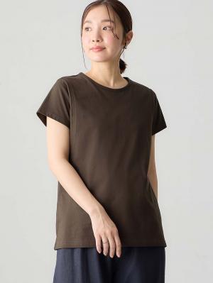 【産後ママにやさしい防汚加工】綿100％授乳半袖TEE30204